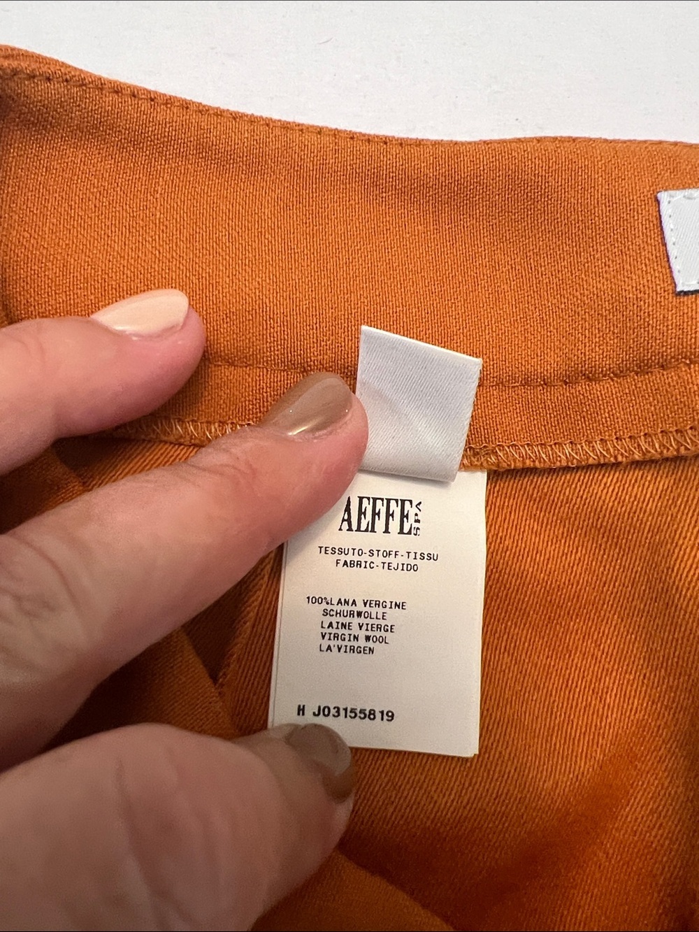 MOSCHINO CHEAP AND CHIC BURNT ORANGE BROWN PULL ON VIRGIN WOOL PANT SIZE 4 - Picture 5 of 13